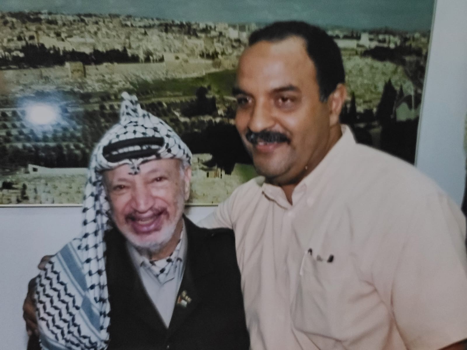 مع الرئيس ياسر عرفات